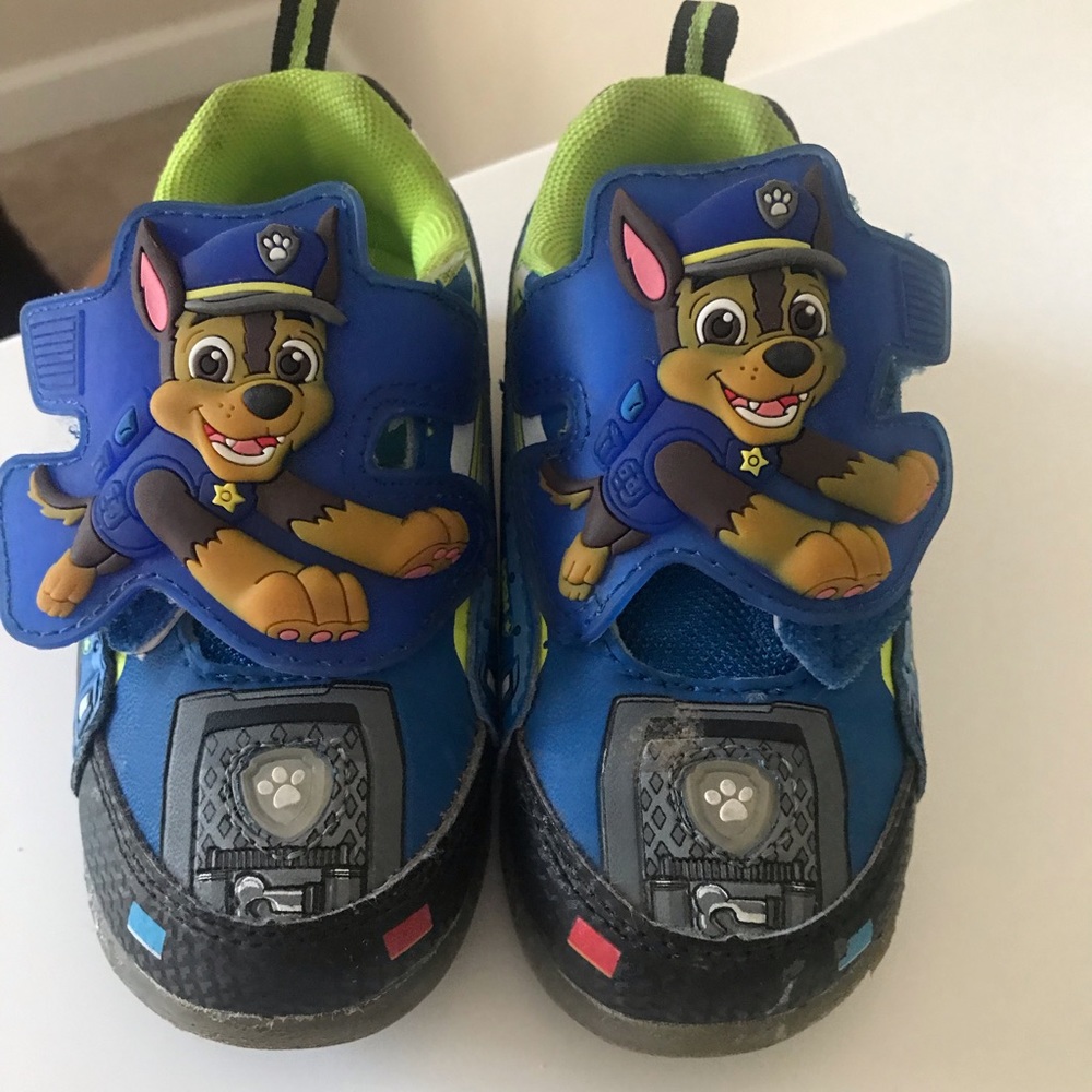 Light up toddler paw patrol shoes
